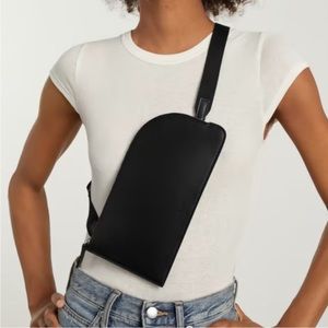 Everlane Cactus Leather Black Sling Bag